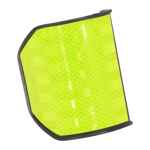 Vestil Plastic Guard Rail Reflector Yellow GR-H2R-RFT-YL - main